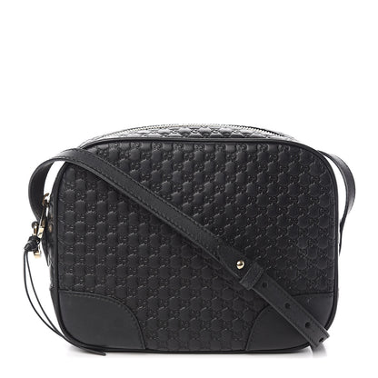 Gucci Microguccissima Mini Bree Messenger Bag Black 1 of 11