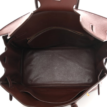 Hermes Taurillon Clemence Birkin 35 Havane 5 of 21