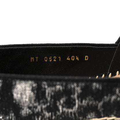 Christian Dior Lurex Embroidered Mizza Granville Espadrille 40.5 Black 9 of 9