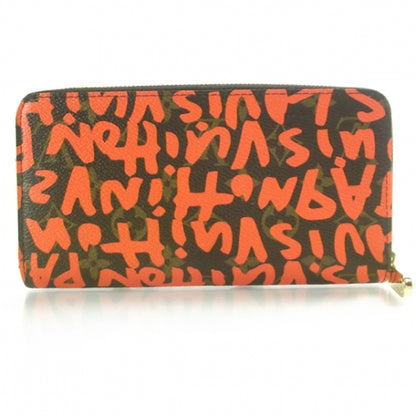 Louis Vuitton Monogram Graffiti Zippy Wallet Orange 2 of 9