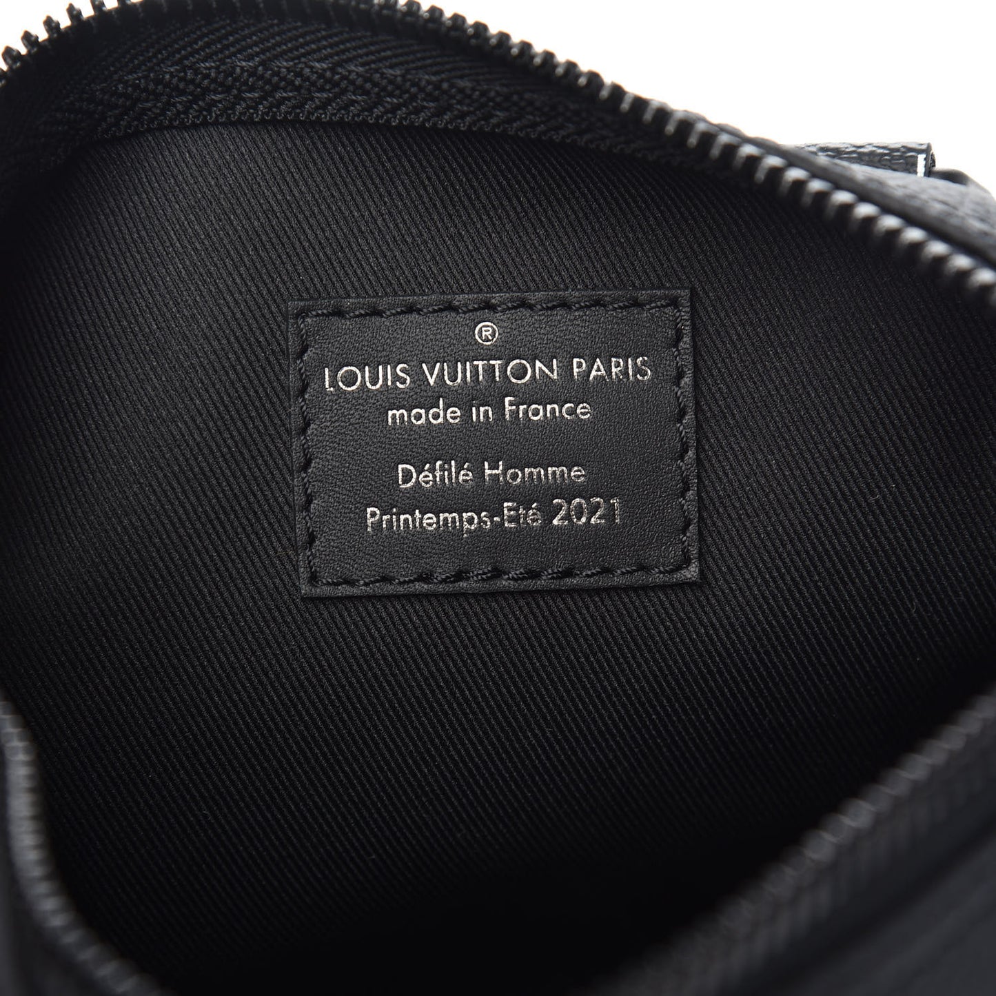 Calfskin Damier Distorted Keepall XS Black