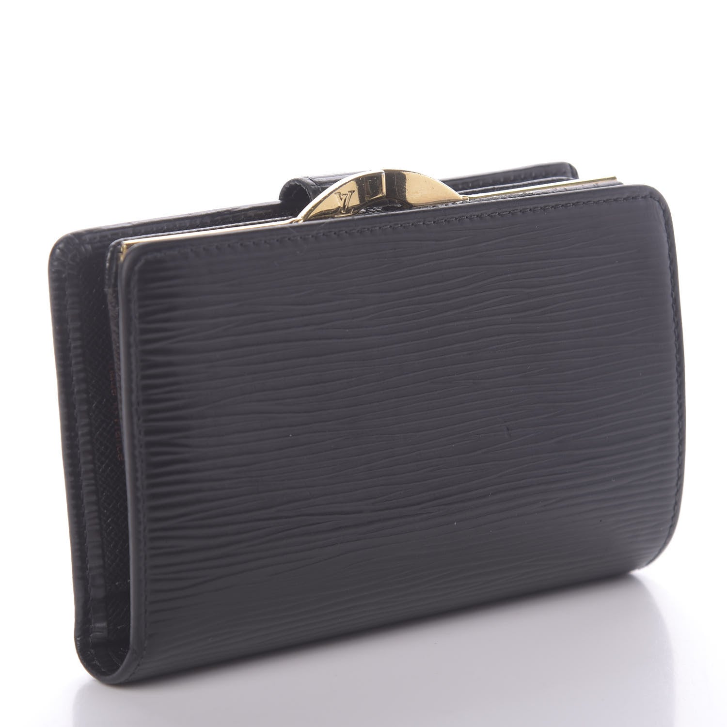 Louis Vuitton Epi French Purse Wallet Black 3 of 6