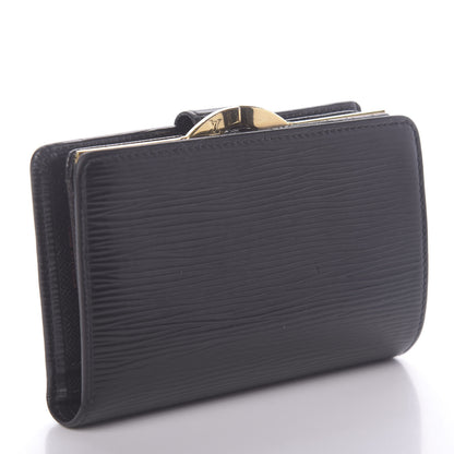 Louis Vuitton Epi French Purse Wallet Black 3 of 6
