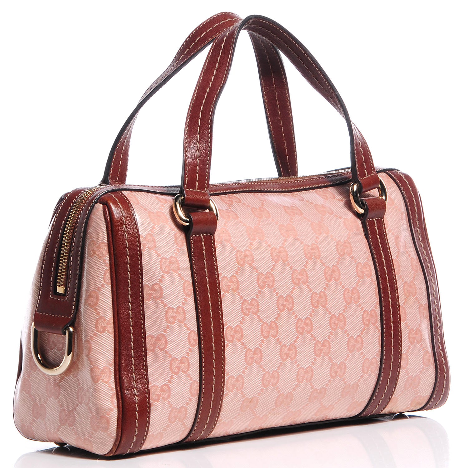 Gucci Crystal Monogram Medium Duchessa Boston Bag Pink 3 of 9