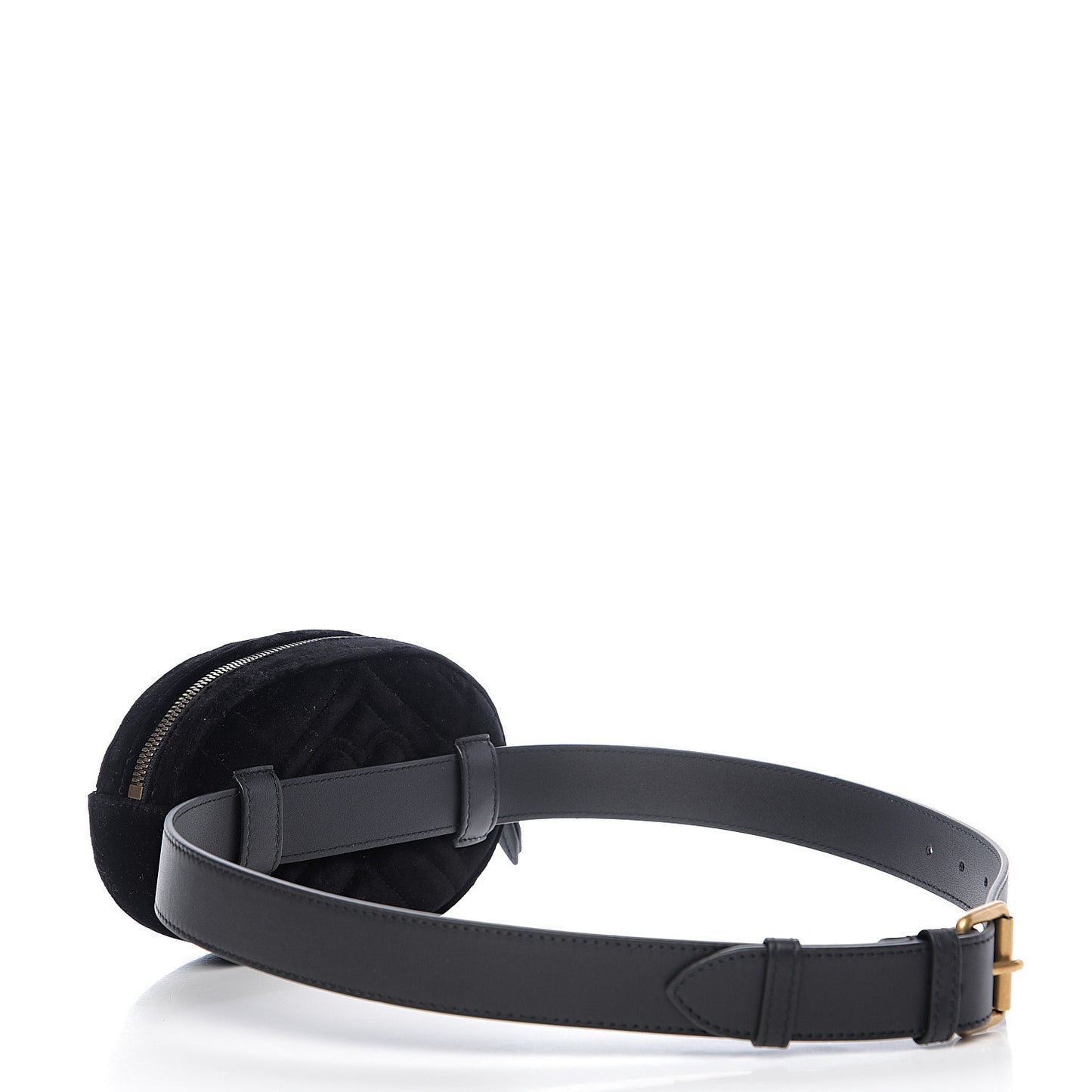 Velvet Matelasse GG Marmont Belt Bag 85 34 Black