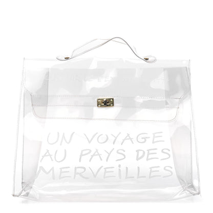 Hermes Vinyl Souvenir De L'Exposition Kelly Transparent 1 of 4
