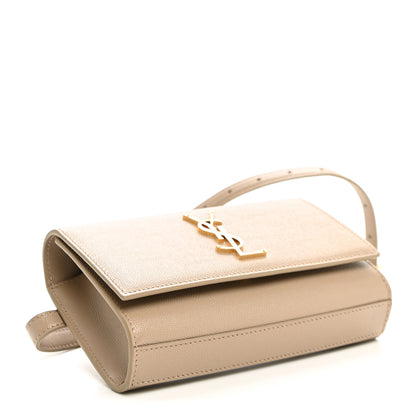 Saint Laurent Grain De Poudre Monogram Kate Belt Bag Dark Beige 3 of 8