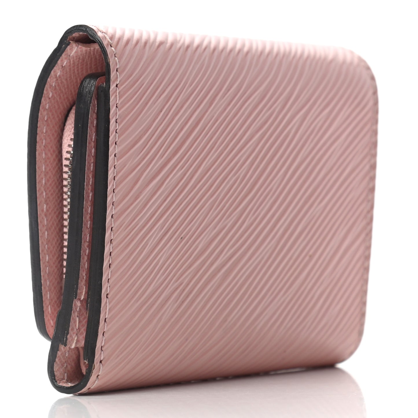 Epi Twist Compact Wallet Rose Ballerine