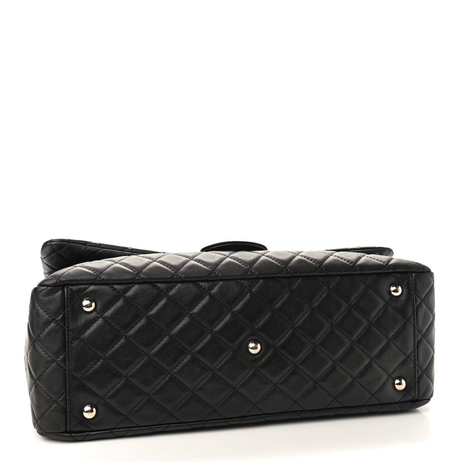 Chanel Calfskin Quilted XXL Travel Flap Bag Black 4 of 9