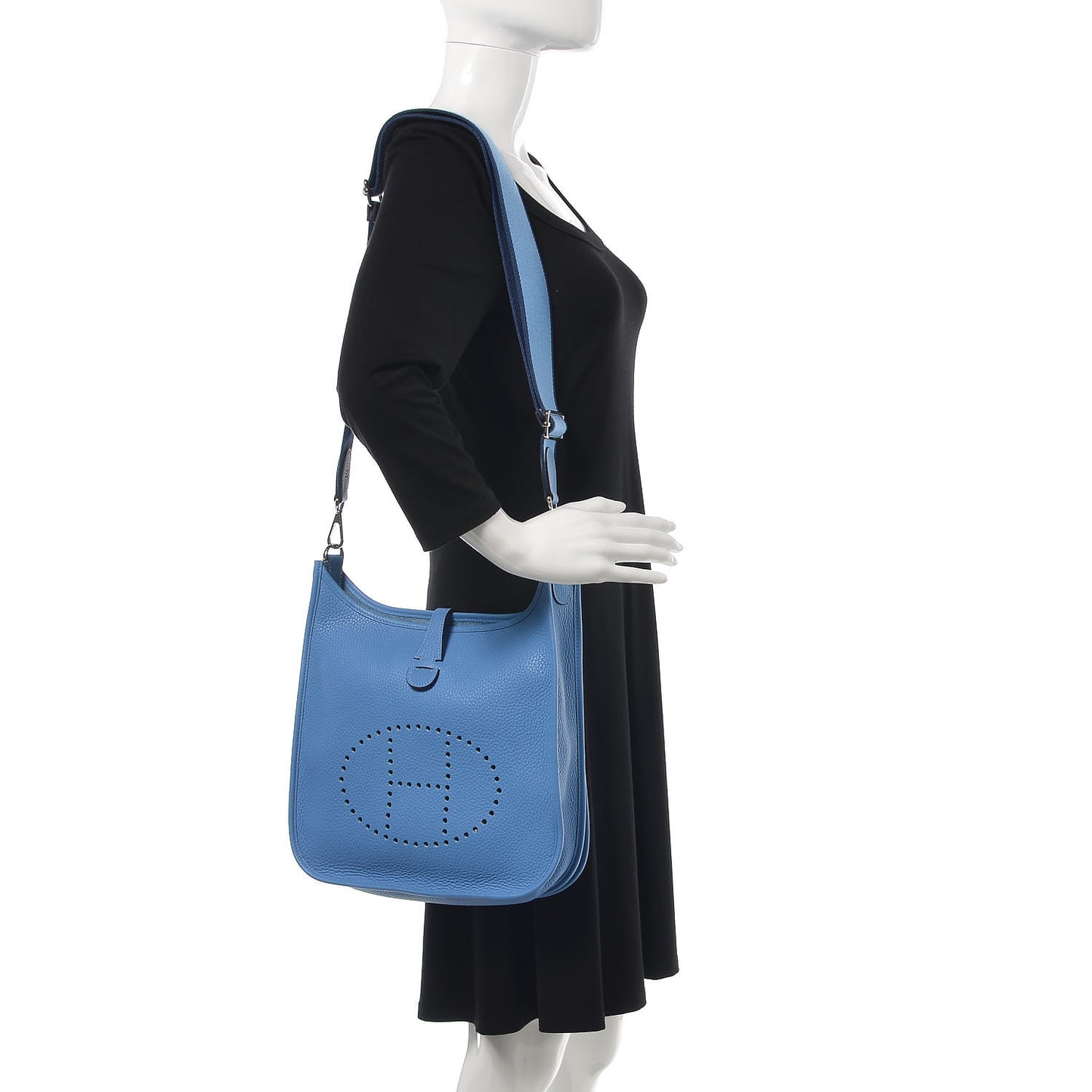 Taurillon Clemence Amazone Evelyne III PM Bleu Paradis Bleu Saphir