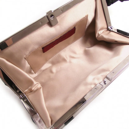 Valentino Garavani Satin Crystal Clutch 5 of 7