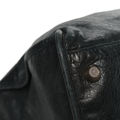 Balenciaga Agneau Giant 12 Rose Gold Hardware Weekender Black 11 of 17