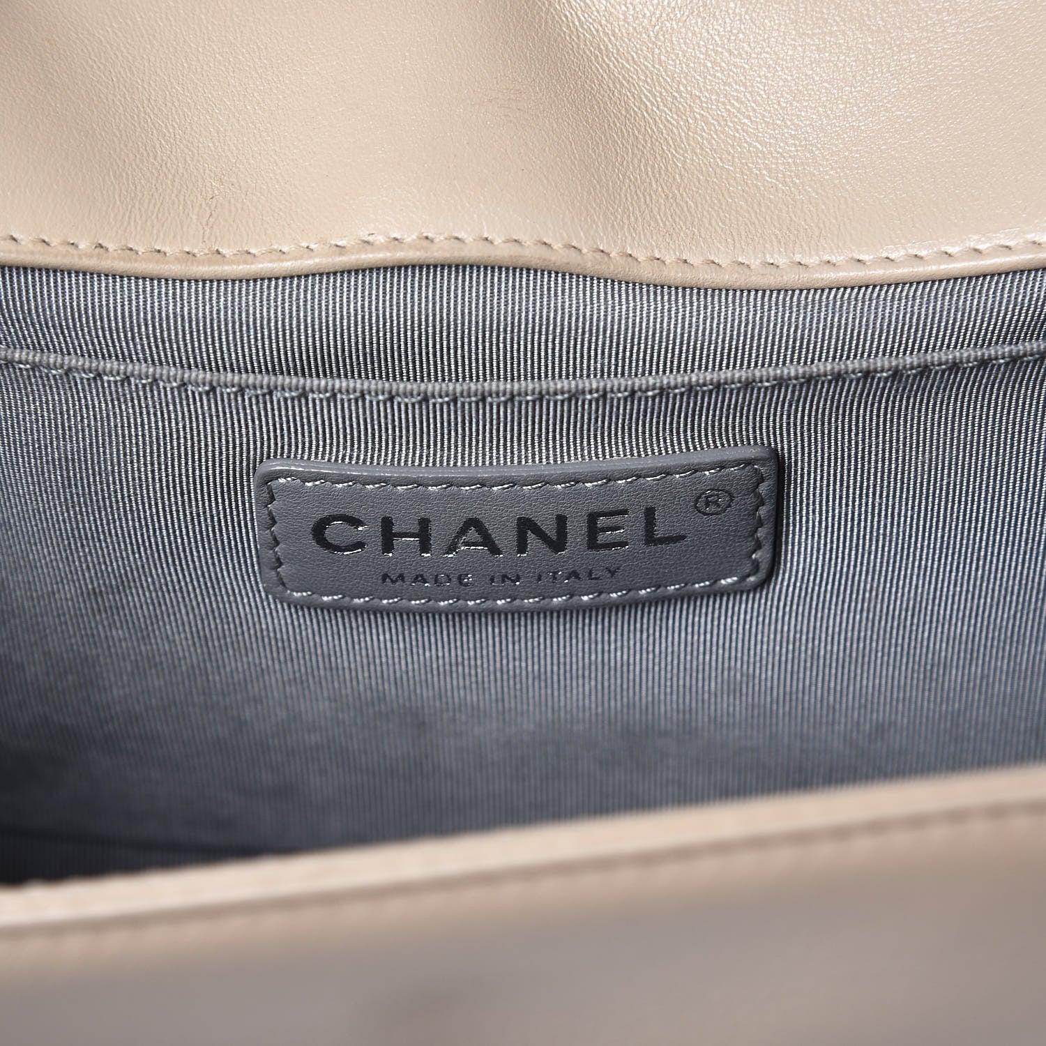 Chanel Lambskin Quilted Medium Boy Flap Beige 6 of 17