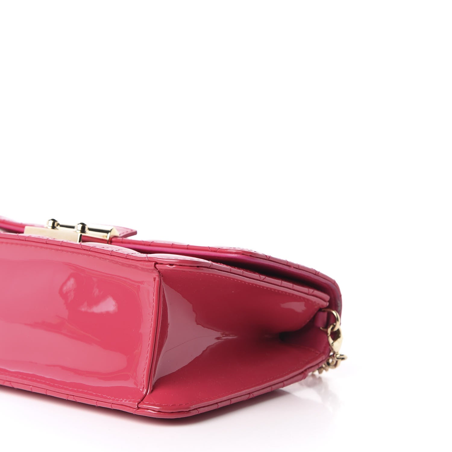 Christian Dior Patent Cannage Miss Dior Promenade Pouch Fuchsia 7 of 10