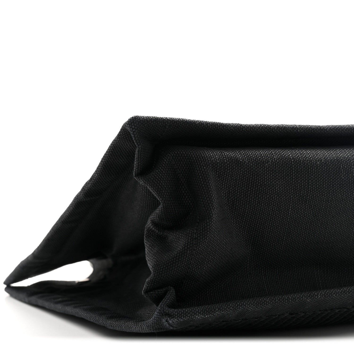 Saint Laurent Raffia Linen Calfskin Rive Gauche Tote Black 9 of 10