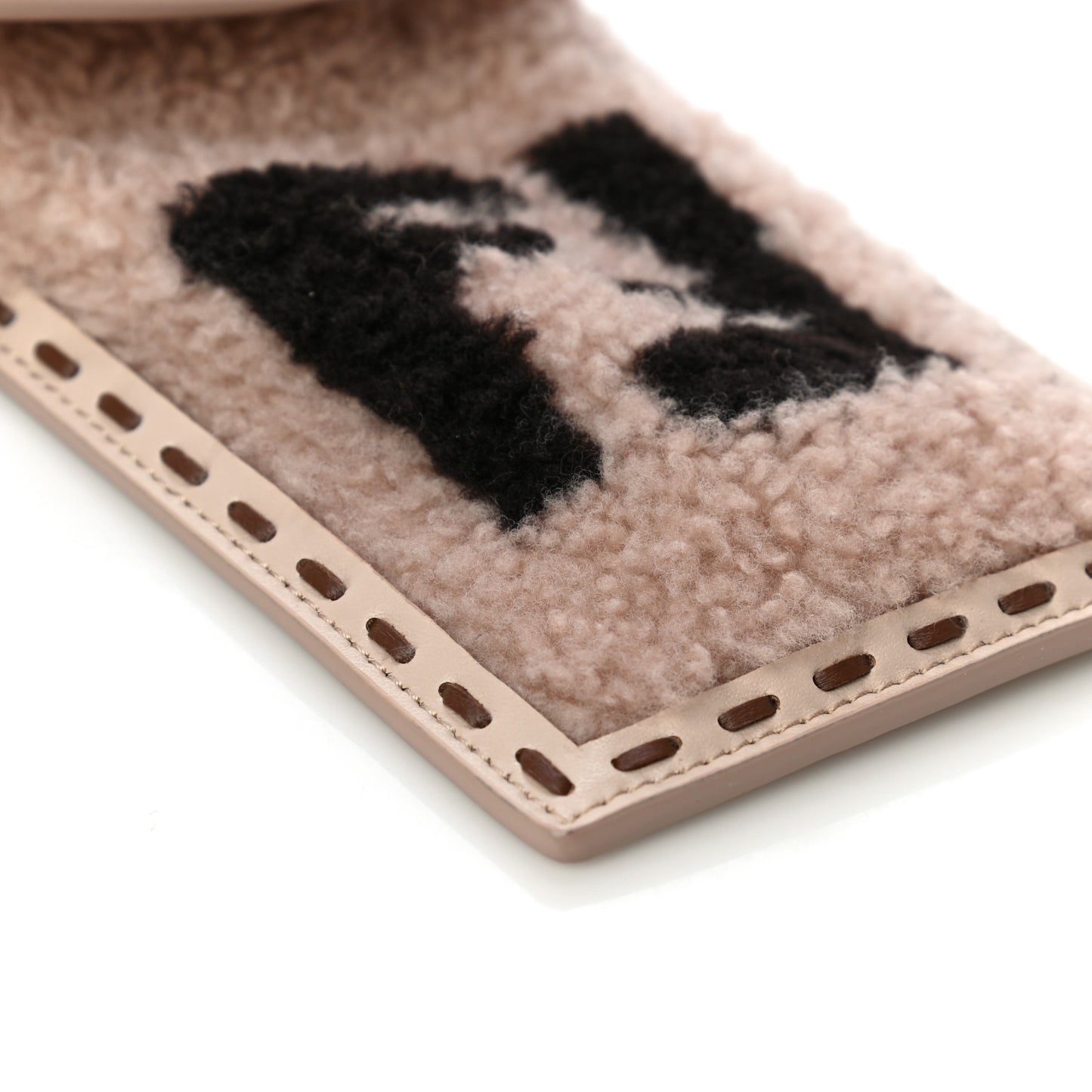 Shearling Nappa Vitello Liberty FF Fendi O’Lock Clip Smartphone Pocket Pink