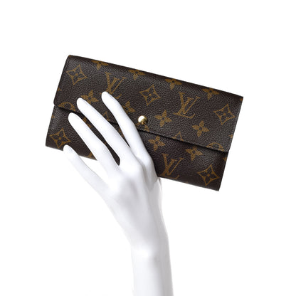 Louis Vuitton Monogram Fleuri Sarah Wallet Rose 2 of 9