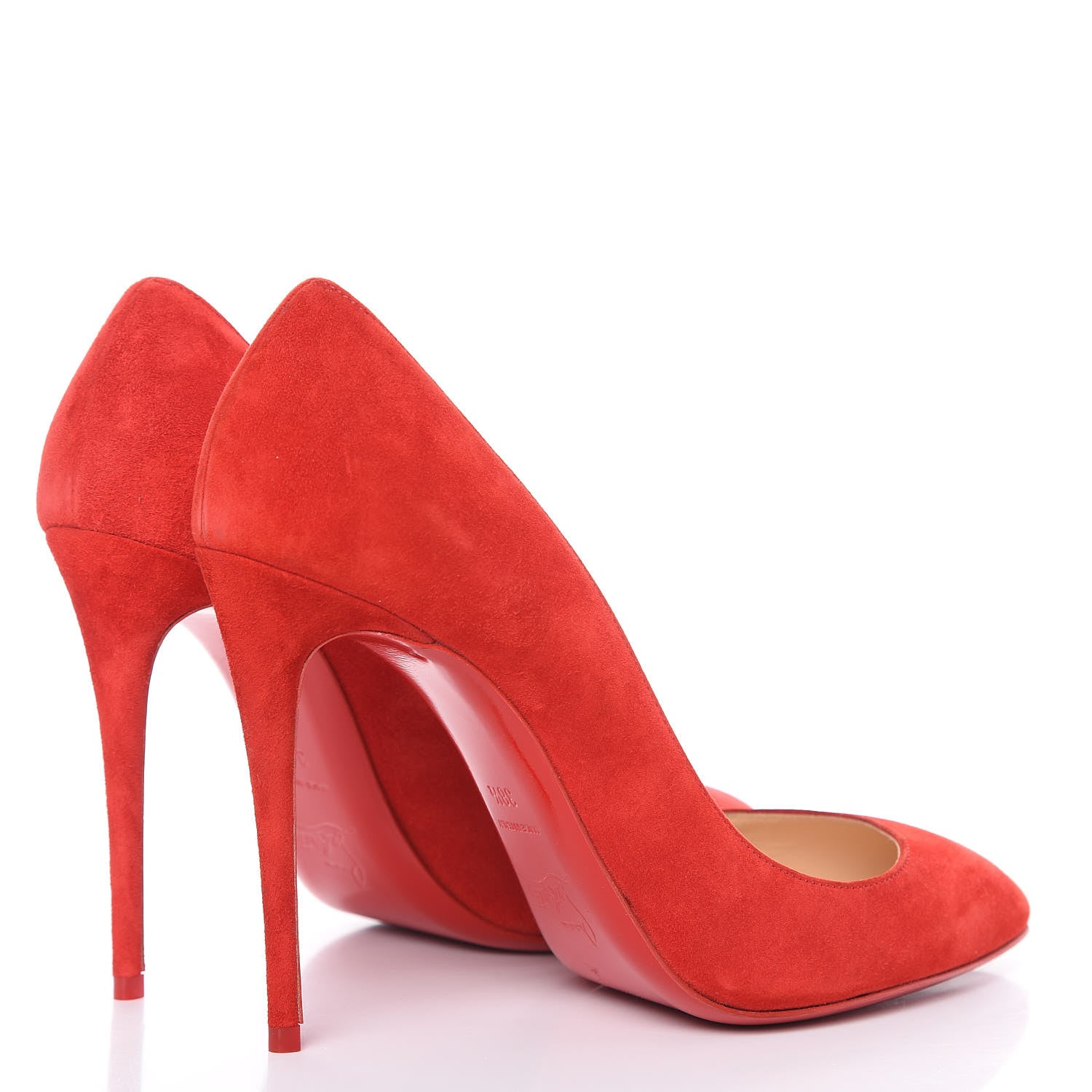 Christian Louboutin Veau Velours Eloise 100 Pumps 38.5 Loubi 4 of 11