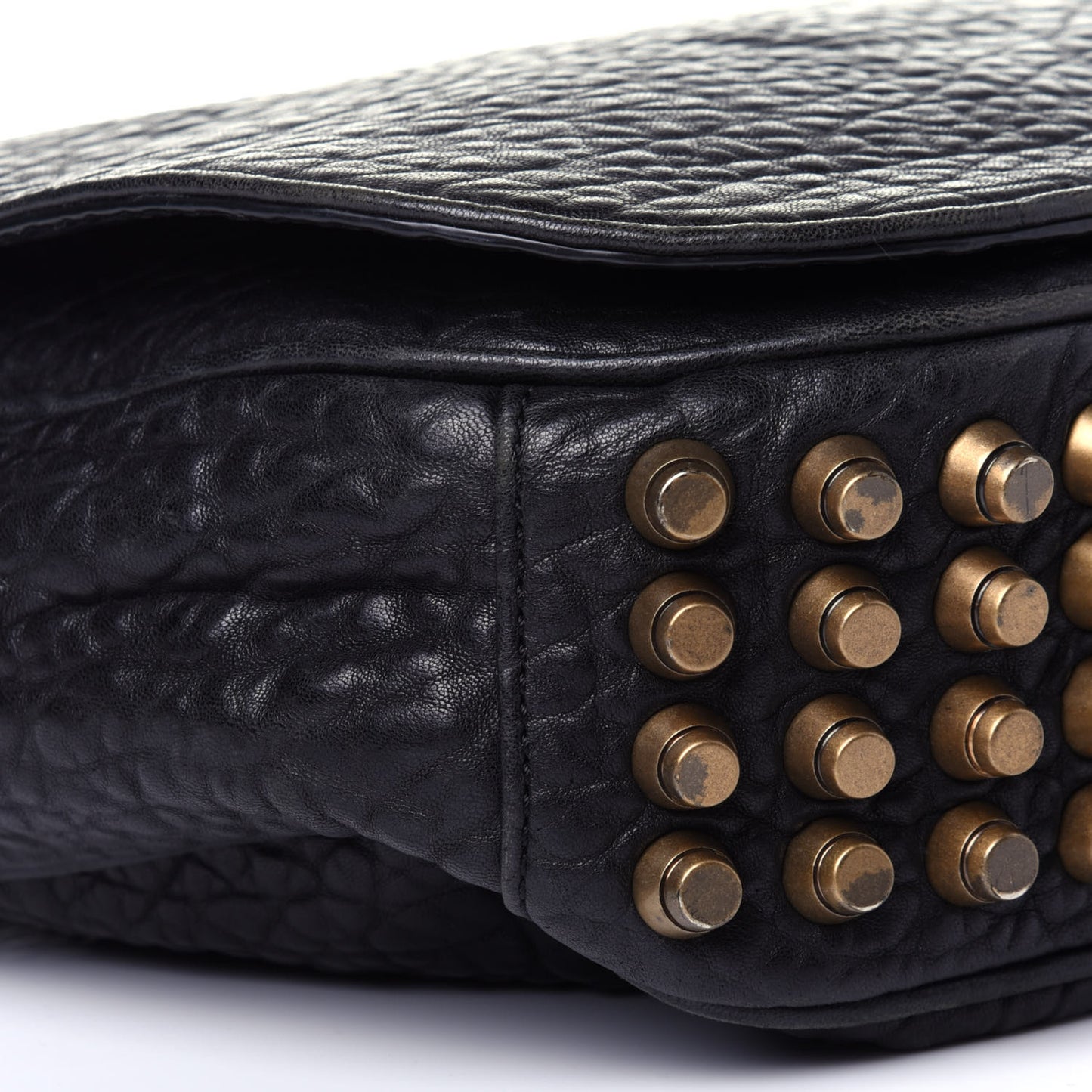 Pebbled Lambskin Lia Sling Black
