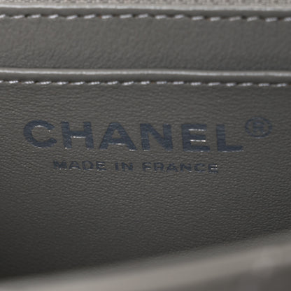 Chanel Lambskin Quilted Mini Square Flap Grey 6 of 10