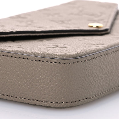Louis Vuitton Empreinte Pochette Felicie Chain Wallet Tourterelle 9 of 11