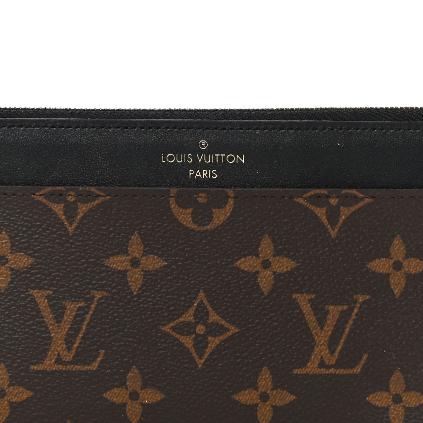 Monogram Slim Purse Black