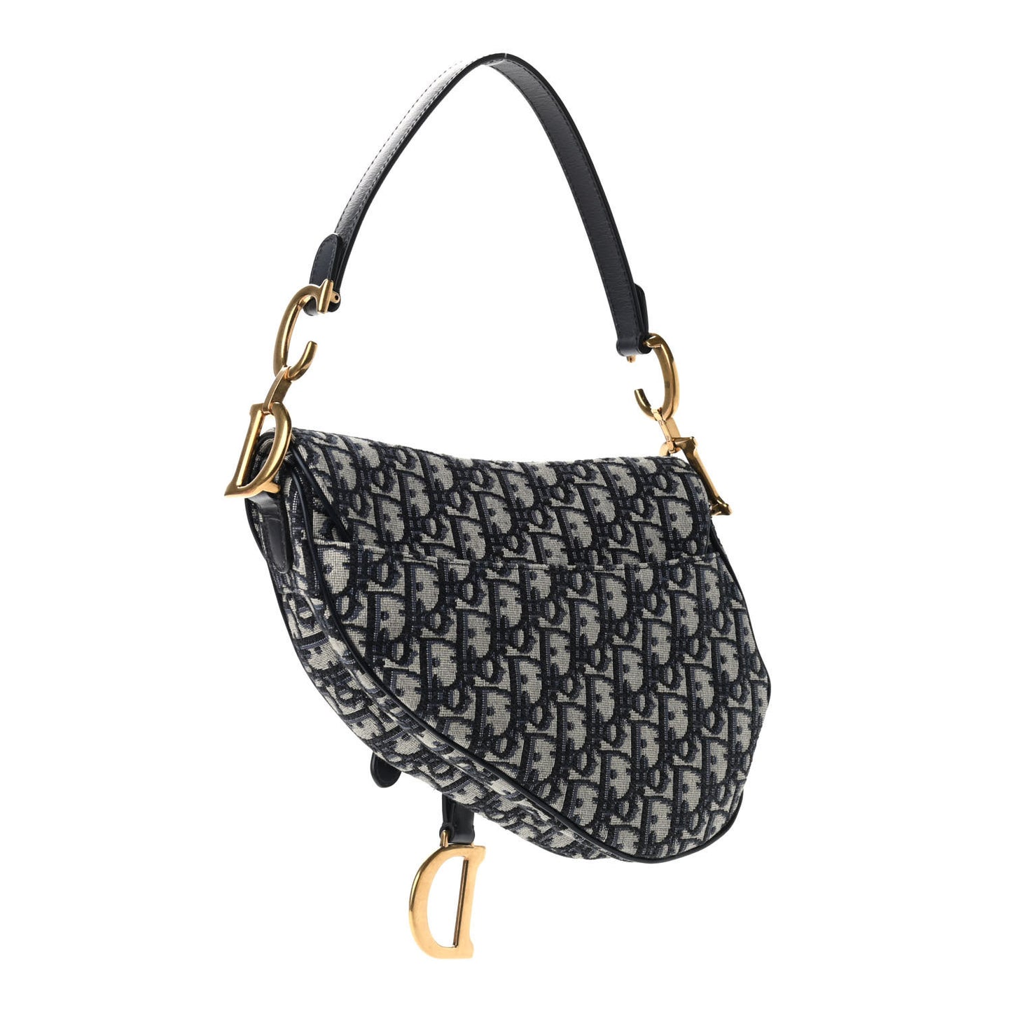 Oblique Saddle Bag Blue