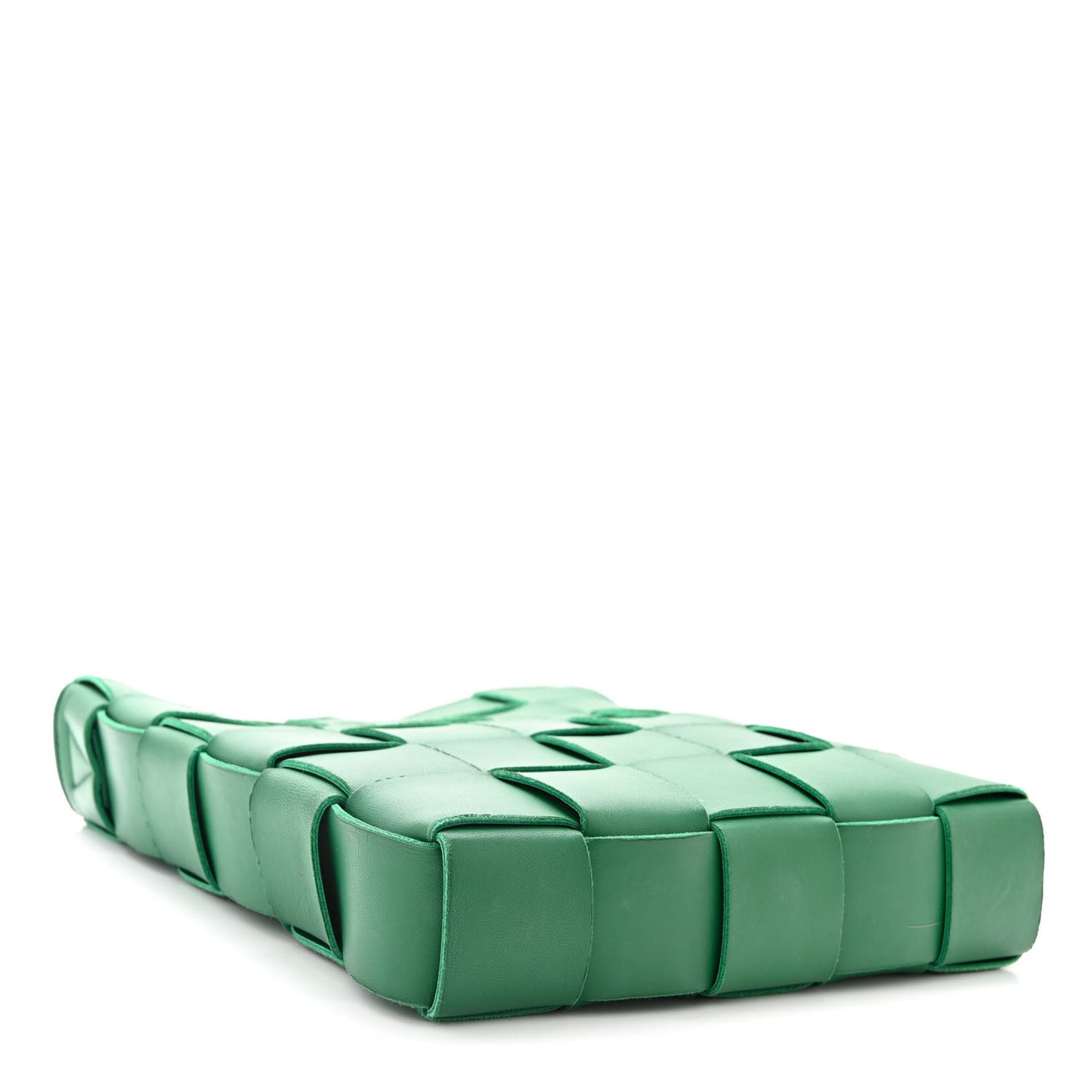 Lambskin Maxi Intrecciato Cassette Messenger Racing Green