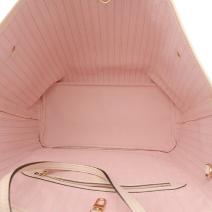 Louis Vuitton Damier Azur Braided Neverfull MM Pink 5 of 17