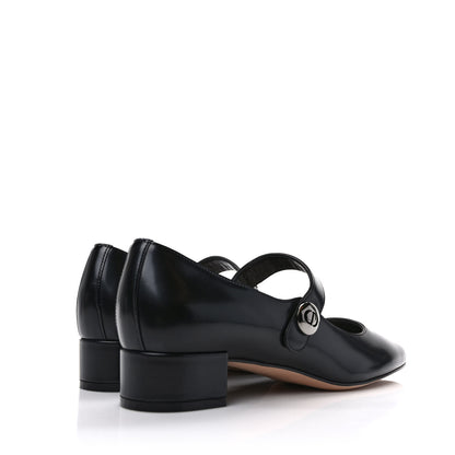 Christian Dior Brushed Calfskin Uniform 30mm Pumps 36 Black 4 of 8