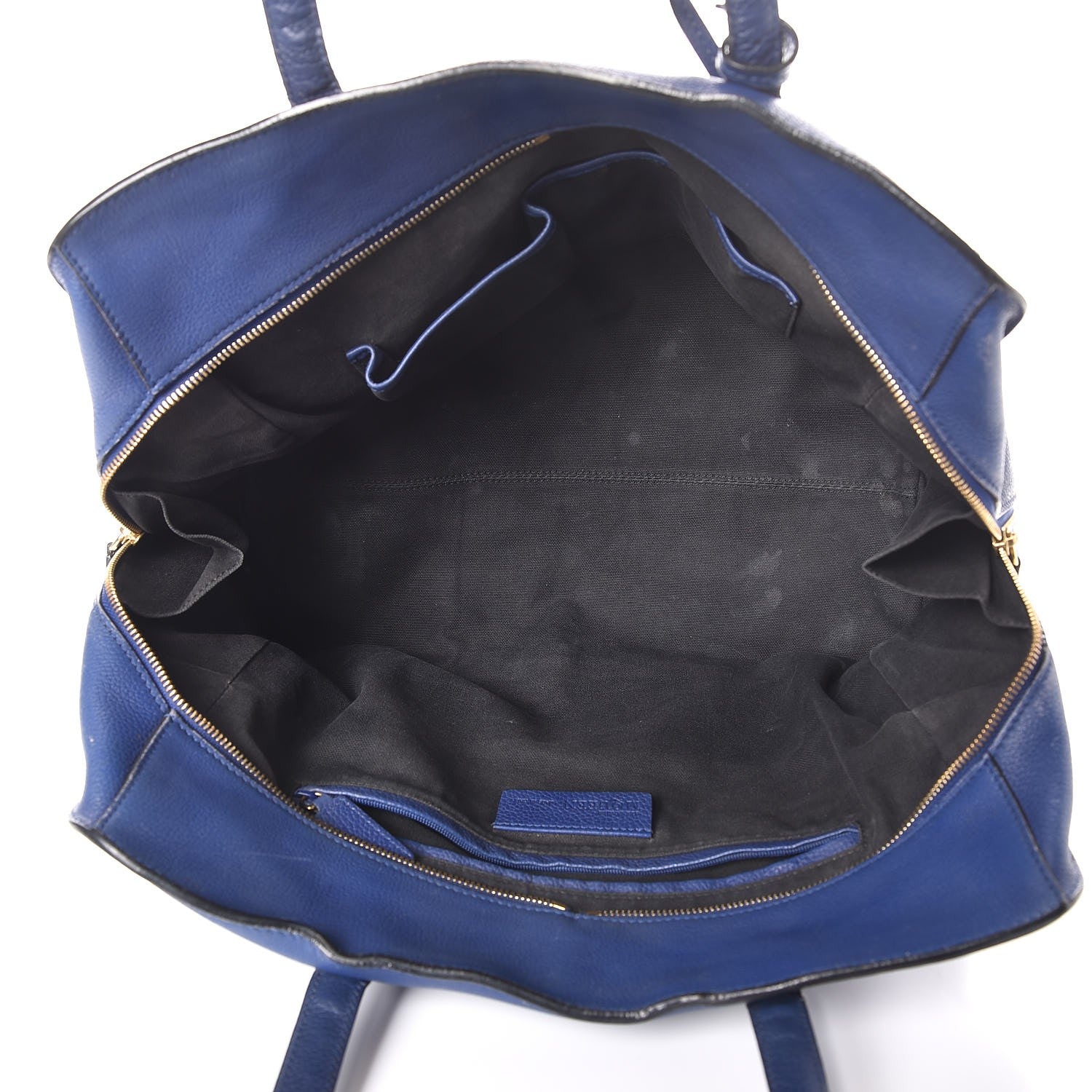 Alexander McQueen Pebbled Calfskin Large Skull Padlock Zip Around Tote Ultramarine 5 of 15