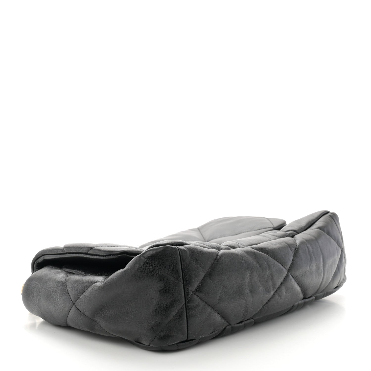 Chanel Goatskin Quilted Large Chanel 19 Flap Black 4 of 10
