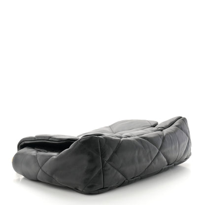 Chanel Goatskin Quilted Large Chanel 19 Flap Black 4 of 10