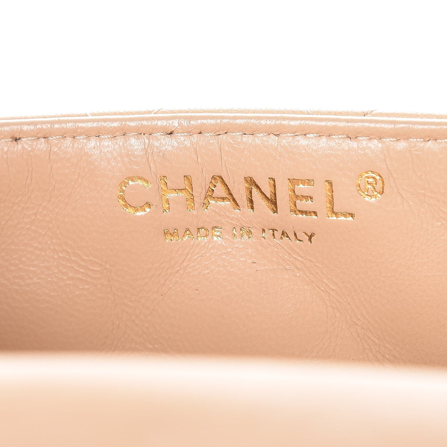 Chanel Lambskin Quilted East West Flap Beige Clair 6 of 10