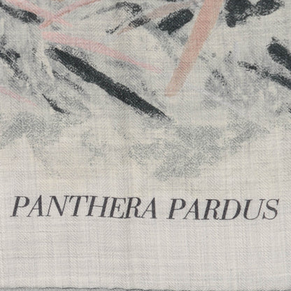Hermes Cashmere Silk Panthera Pardus Shawl 140 Gris Chine Rose Ardoise 4 of 6