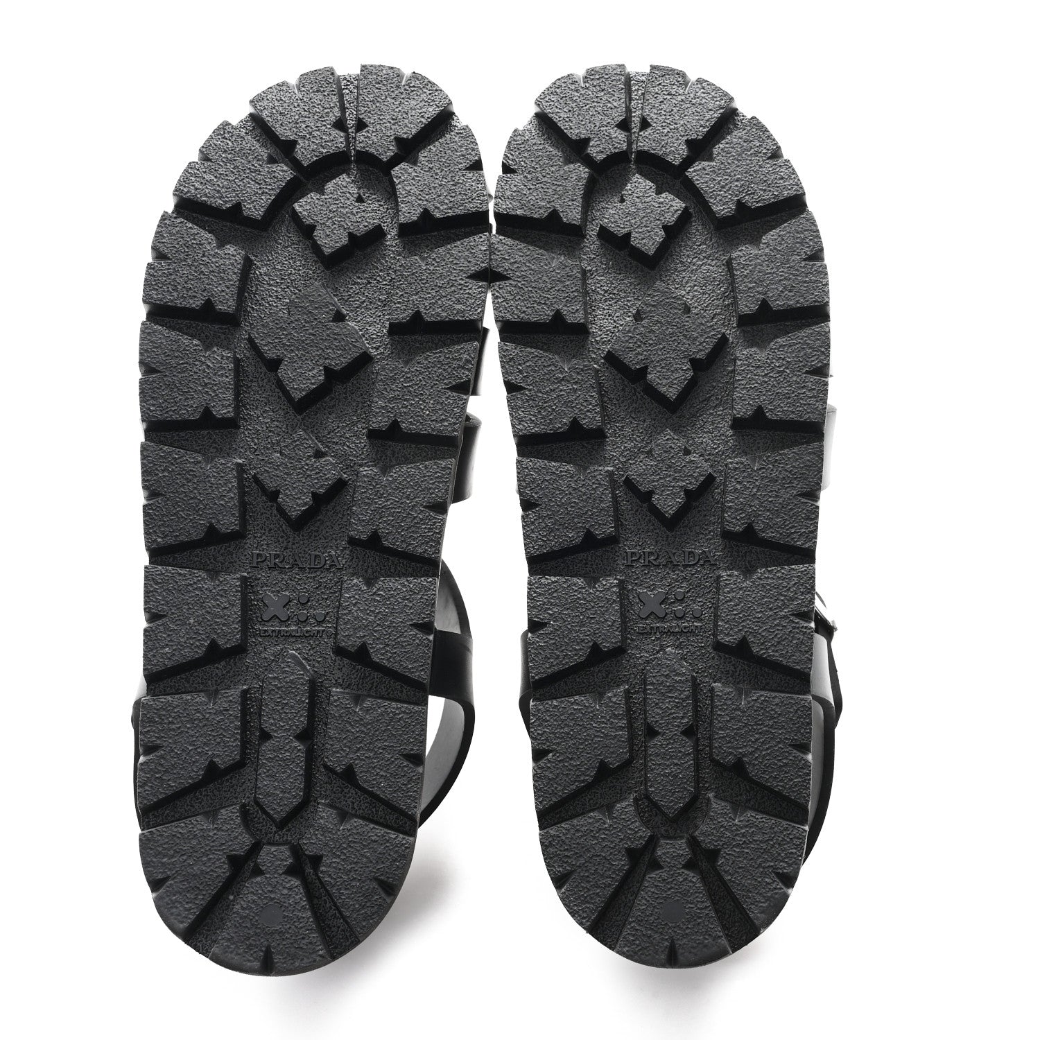 Prada Foam Rubber Triangle 50mm Cage Sandals 40 Black 6 of 10