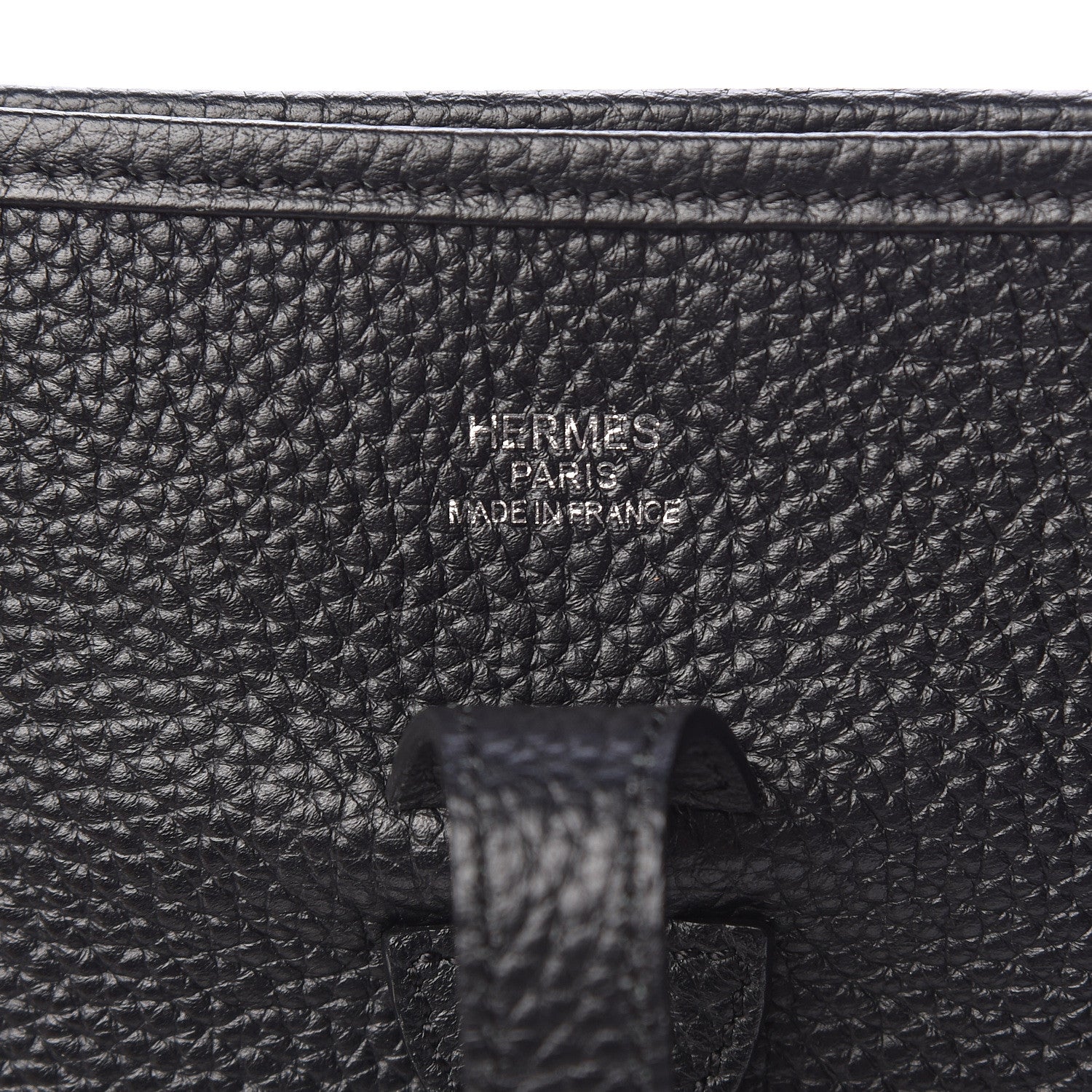 Hermes Taurillon Clemence Evelyne III PM Black 6 of 10