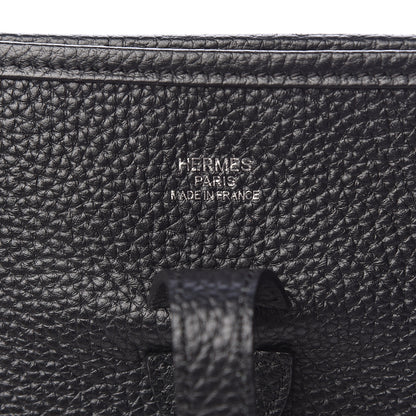 Hermes Taurillon Clemence Evelyne III PM Black 6 of 10