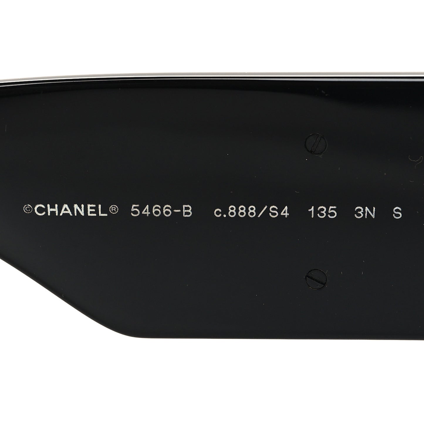 Acetate Crystal CC Shield Sunglasses 5466-B Black