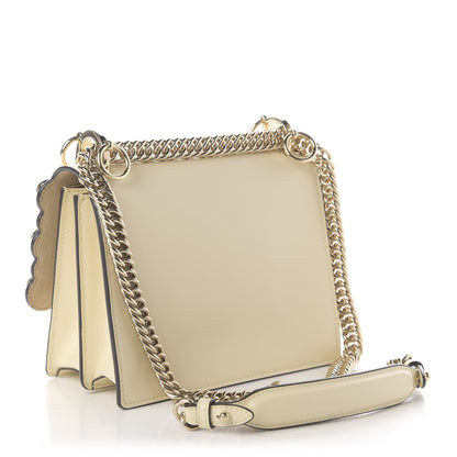 Fendi Vitello Liberty Pearl Scalloped Studded Small Kan I Shoulder Bag Burro 3 of 10