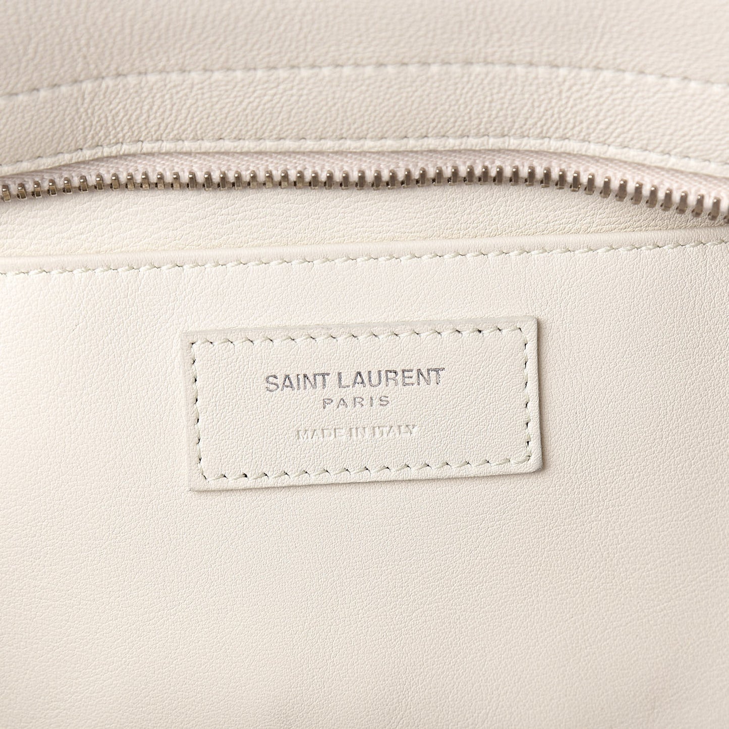 Smooth Calfskin Heart Embroidered Baby Monogram Downtown Cabas New Milk