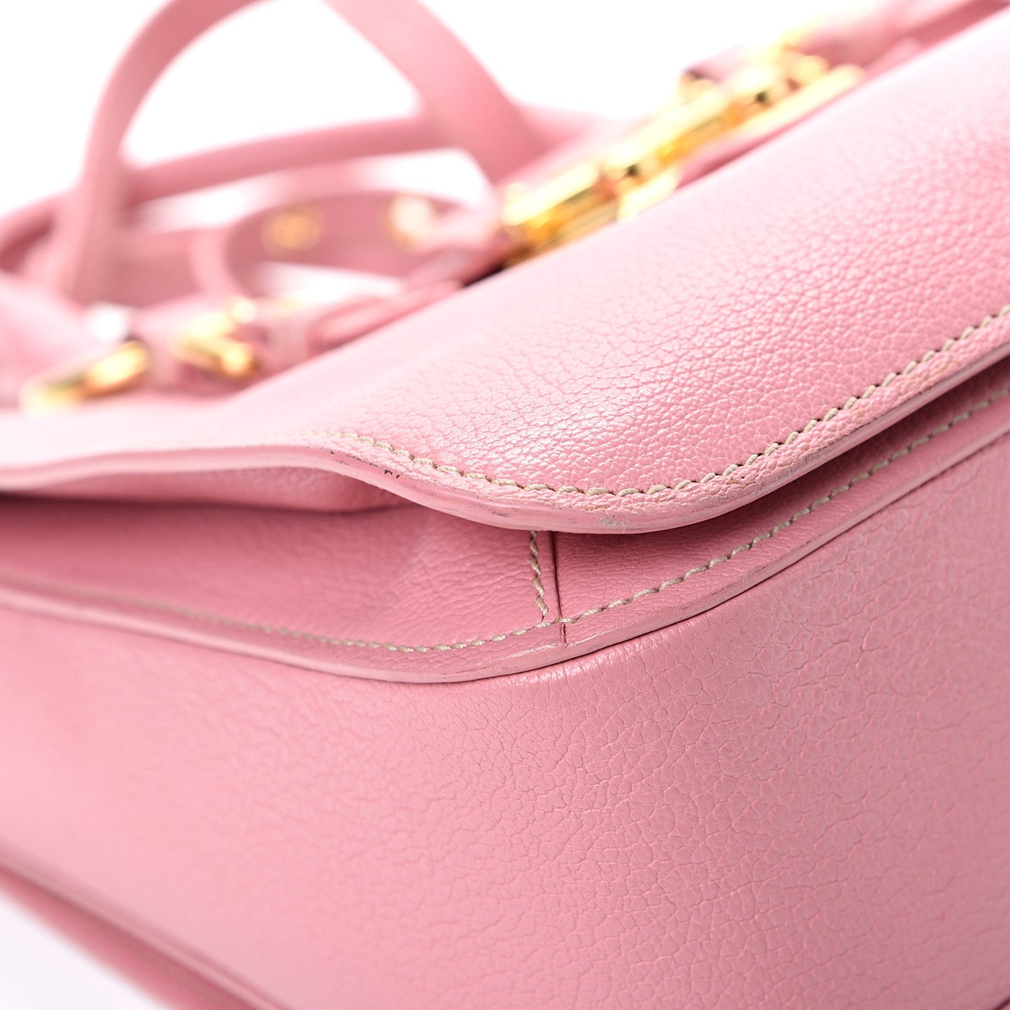 Goatskin Madras Shopping Tote Rosa