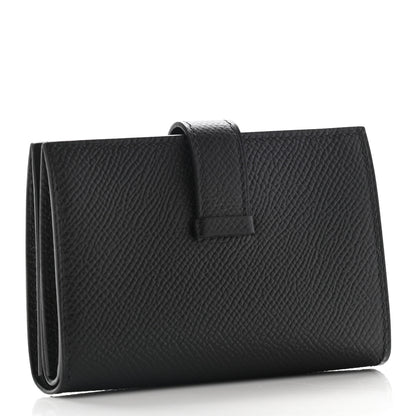 Hermes Epsom Mini Bearn Wallet Black 3 of 7