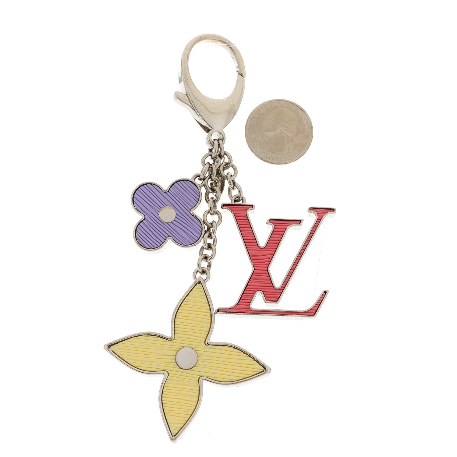 Louis Vuitton Fleur d'Epi Bag Charm Tri-Color 2 of 4