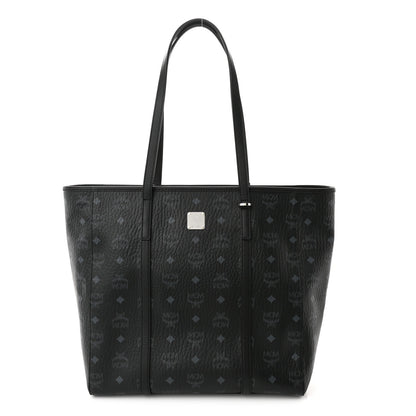 MCM Visetos Toni Shopper Tote Black 1 of 9