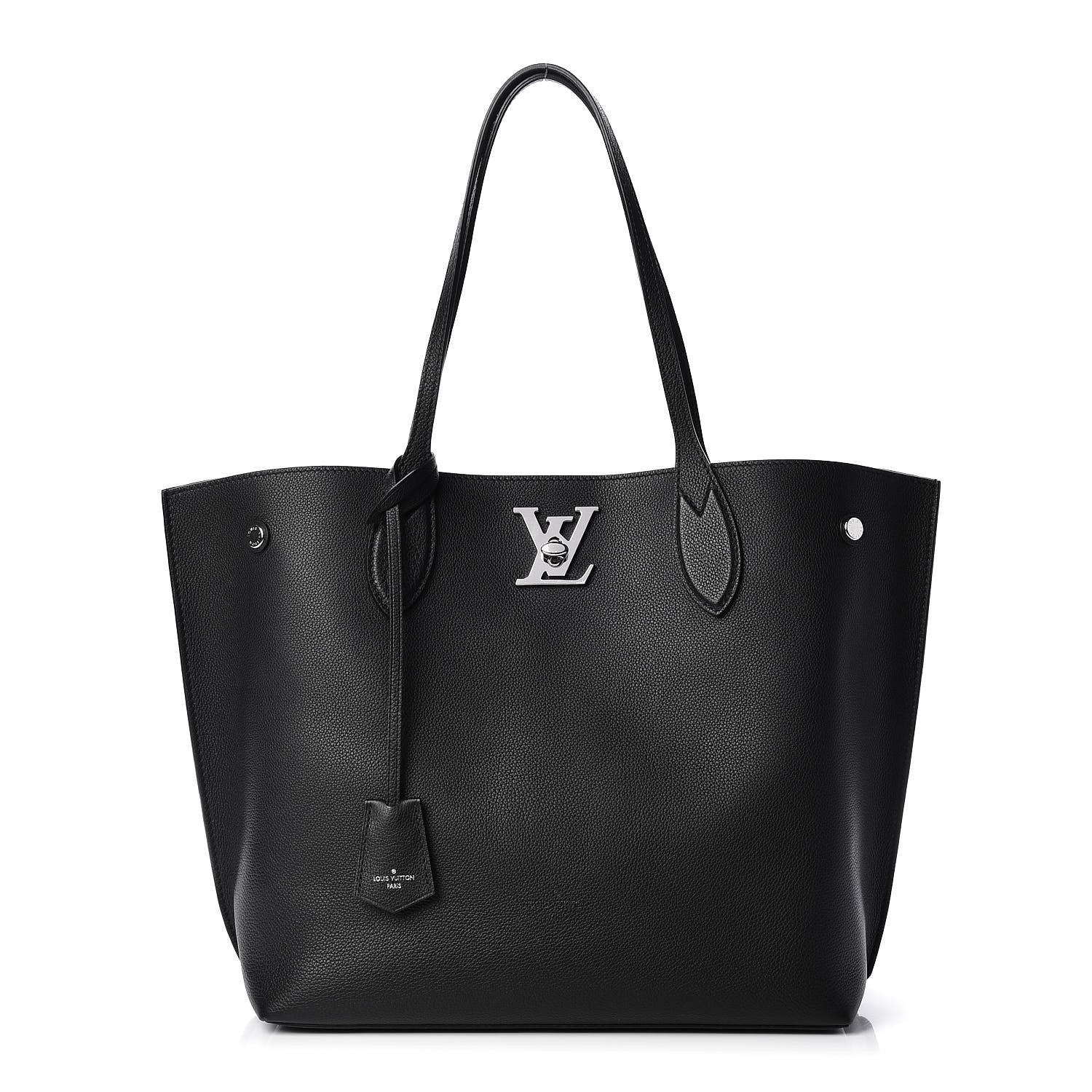 Louis Vuitton Calfskin Lockme Go Tote Black 1 of 11