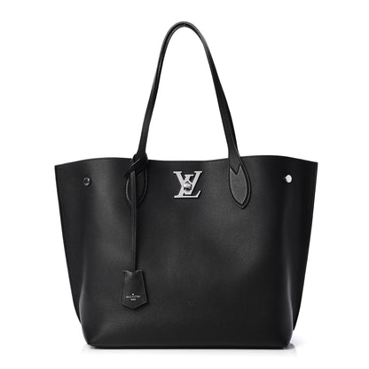 Louis Vuitton Calfskin Lockme Go Tote Black 1 of 11