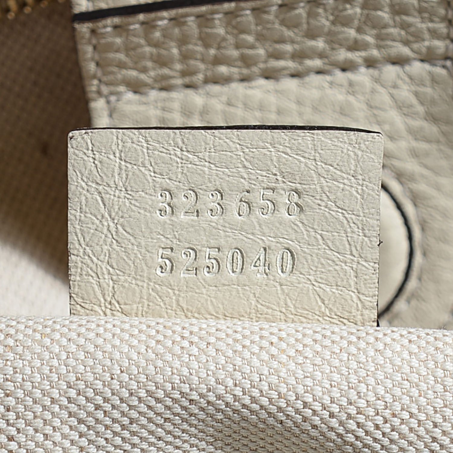 Gucci Calfskin Large Bamboo Shopper Tote Off White 7 of 7