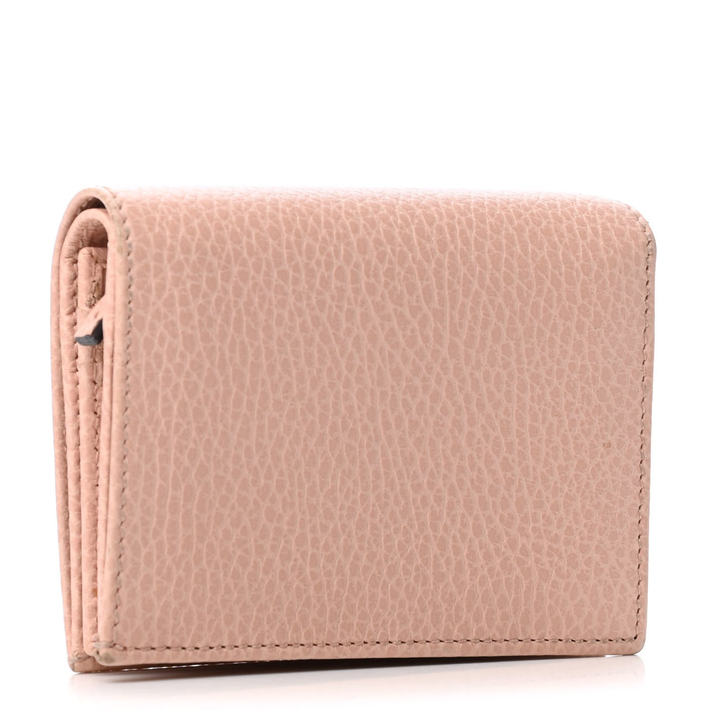 Dollar Calfskin GG Marmont Card Case Perfect Pink