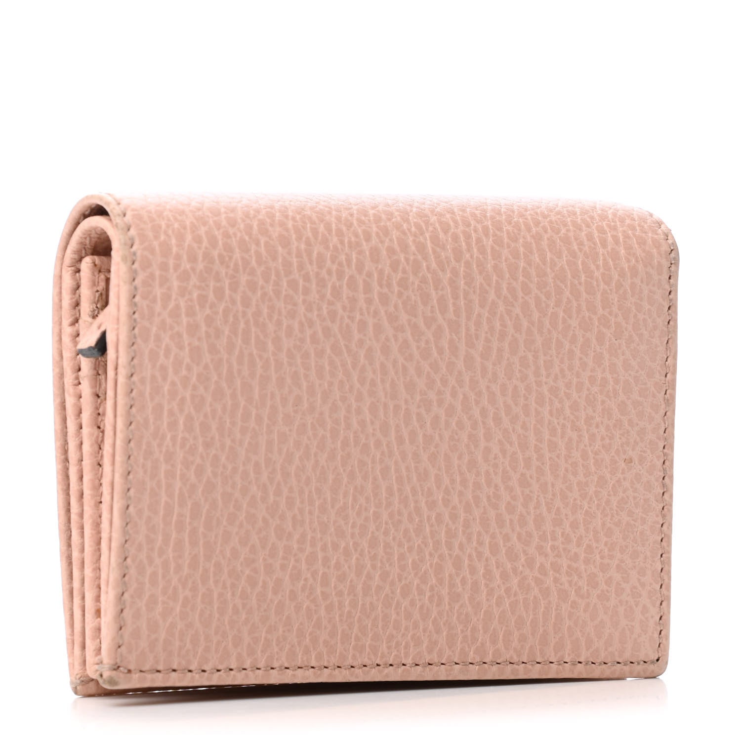 Gucci Dollar Calfskin GG Marmont Card Case Perfect Pink 2 of 5
